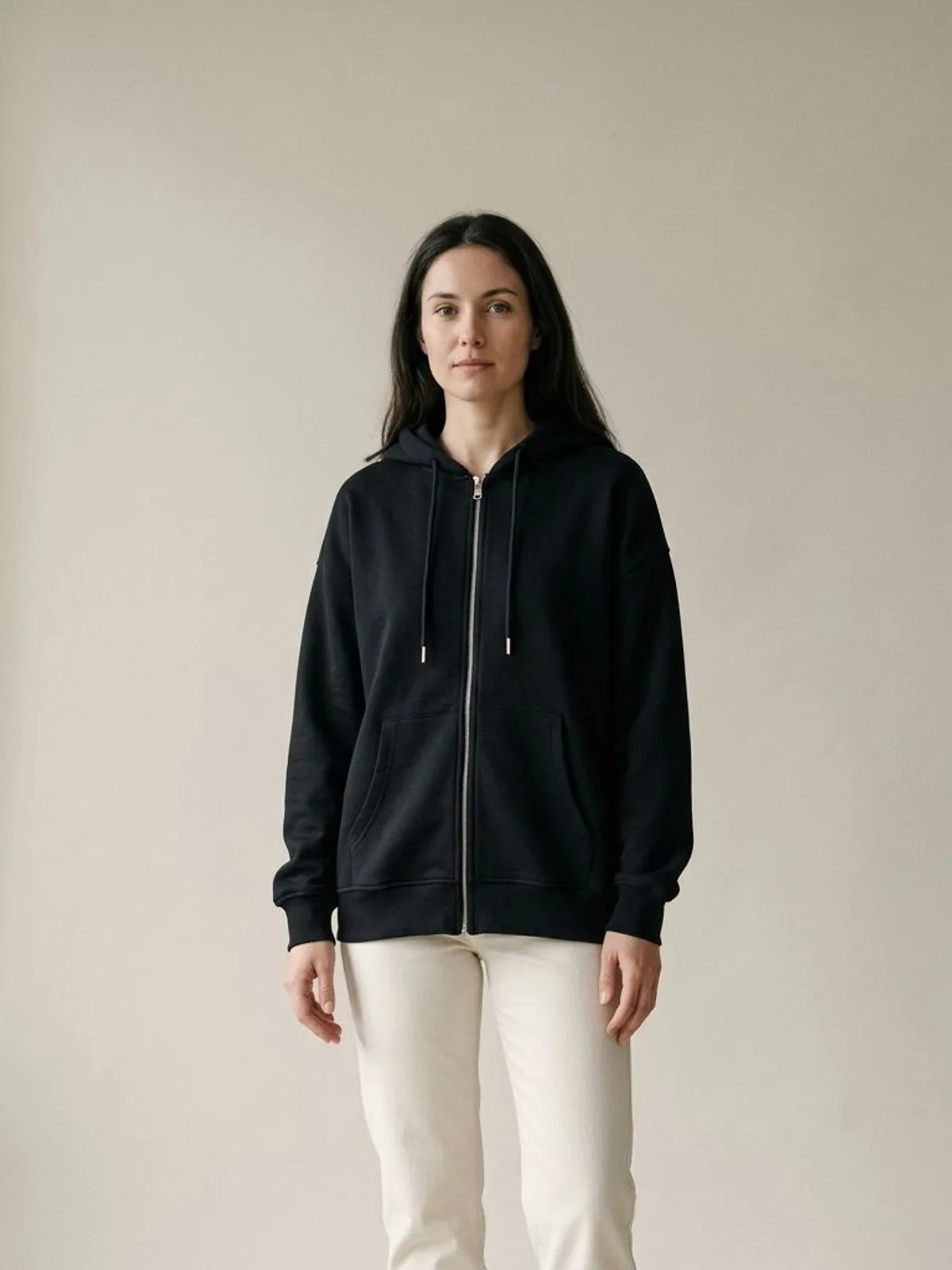 Kapüşonlu fermuarlı sweat